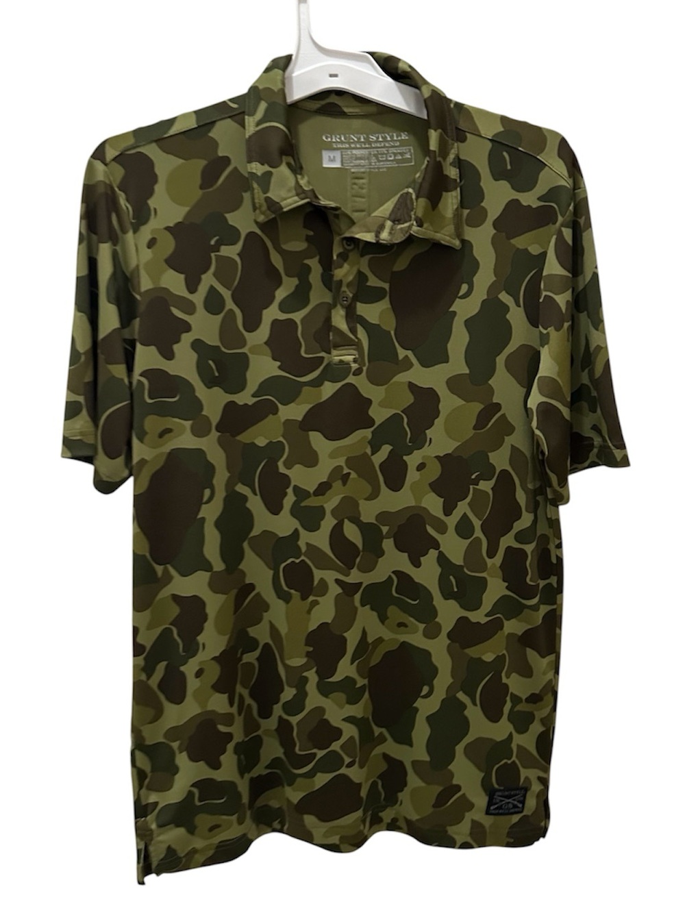Grunt Style polo shirt in Frogskin Forest camouflage size Medium